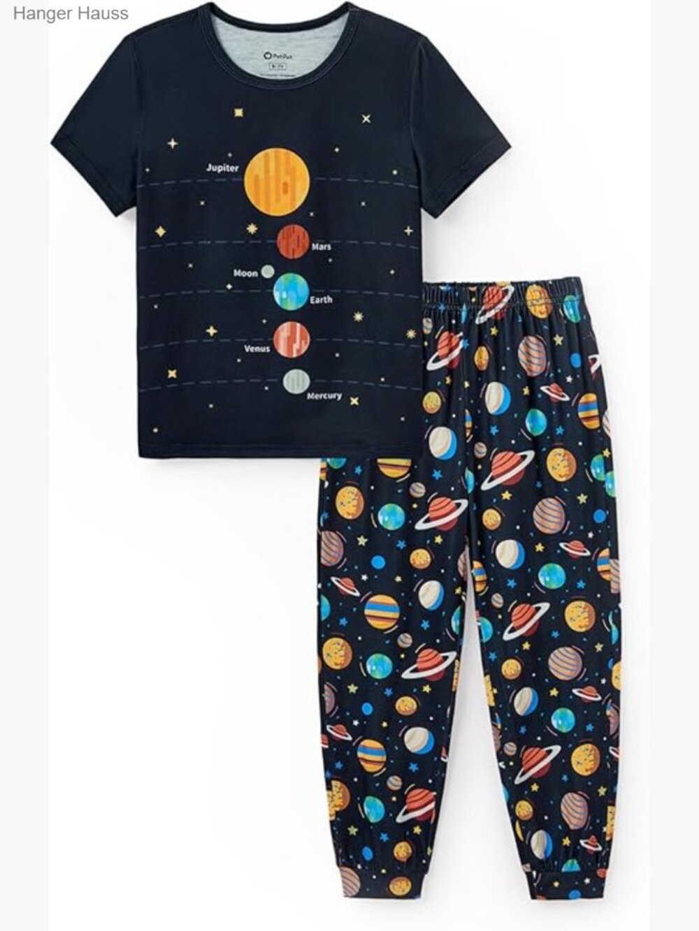 Boys Pajama Set 2 Piece Short Sleeve Loungewear Soft Sleepwear 5-12 Years